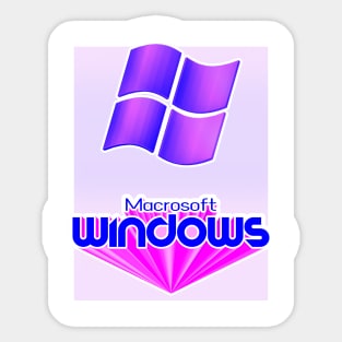 MACROSOFT WINDOWS Sticker